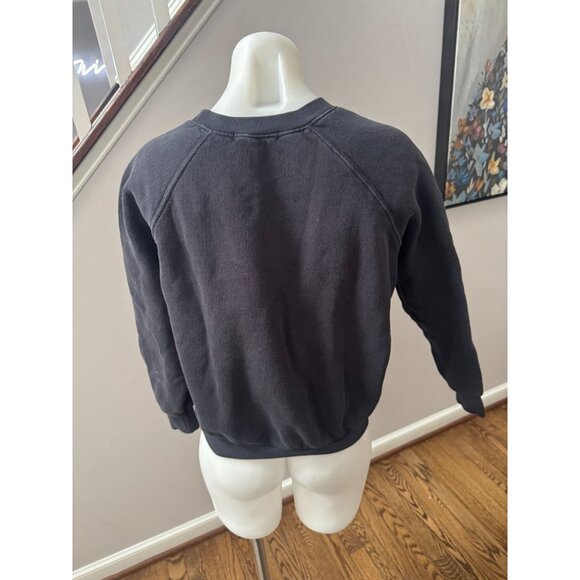 perfectwhitetee shrunken cotton fleece sweatshirt vintage black size small - Picture 2 of 2